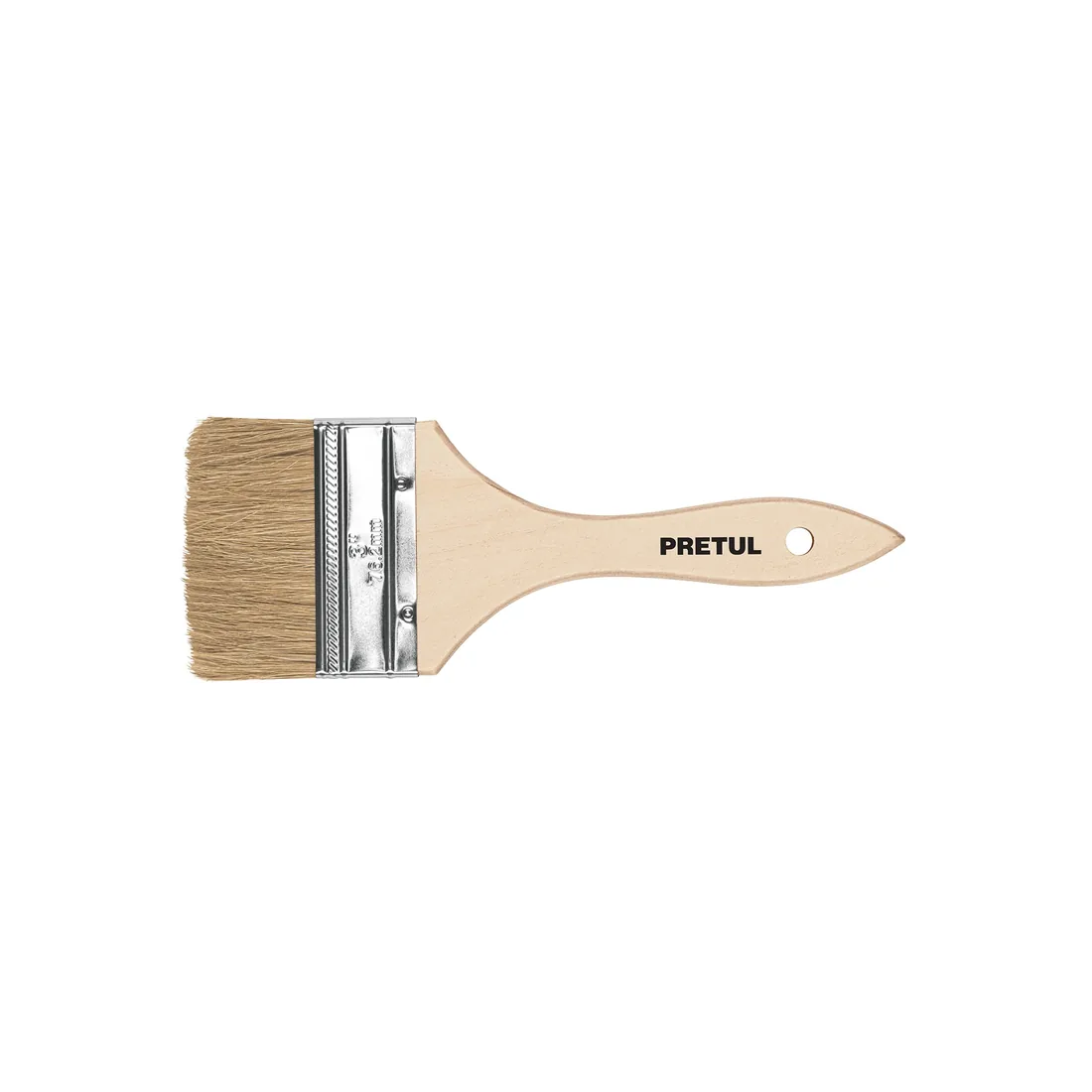 Brocha uso general de 3' con mango de madera, PRETUL