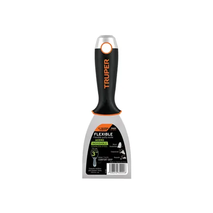 Espátula flexible 3' acero inoxidable, Comfort Grip, EXPERT
