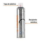 Pintura en aerosol alta temp. bote esbelto, aluminio,400ml 3