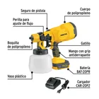 Pistola para pintar, 20V, 1 batería 2Ah, PRETUL 2
