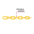 Metro de cadena de 5 mm de plástico amarilla, carrete de 25m 2