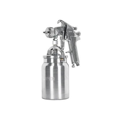 Pistola p/pintar succión HVHP vaso alum, 1.8mm, 3 vál TRUPER