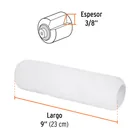 Felpa para rodillo 9 x 3/8' superficies lisas, TRUPER 3