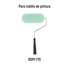 Felpa para rodillo 7 x 5/8' superficies poco rugosas, TRUPER 4
