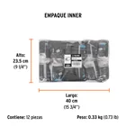 Bolsa c/1 felpa para mini rodillo poliéster 4'x3/4', TRUPER 3