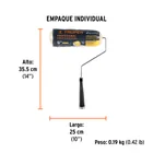 Rodillo para pintar 9 x 3/4' superficies rugosas, TRUPER 6