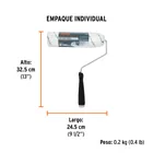 Rodillo para pintar 9 x 3/8' microfibra, sup. poco rugosas 6