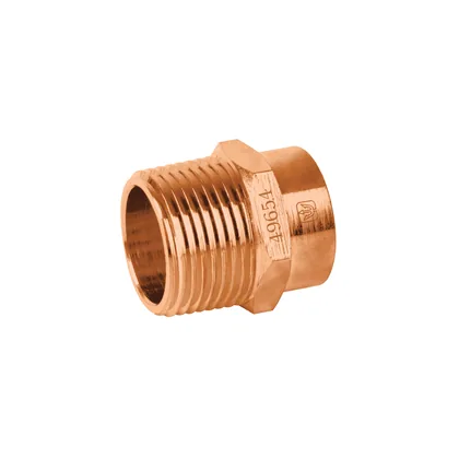 Conector de cobre, rosca exterior 3/4', FOSET