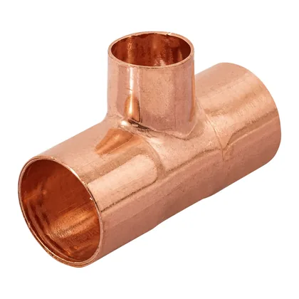 Tee reducida de cobre 3/4' x 3/4' x 1/2', FOSET