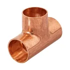 Tee sencilla de cobre 1', FOSET 1
