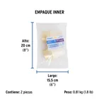 Adaptador macho de CPVC 1-1/2' con inserto y tuerca de latón 4