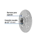 Brida de acero galvanizado de 1/2', FOSET 2