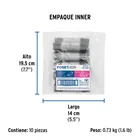 Niple de acero galvanizado 1/2' x 3', FOSET 4
