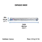 Niple de acero galvanizado 1/2' x 19', FOSET 3