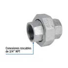 Tuerca unión 3/4' acero galvanizado, FOSET 2