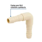 Codo 90° inserción de 1/2' de polipropileno, FOSET 2