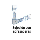 Codo 90° inserción de 1/2' de polipropileno, FOSET 3