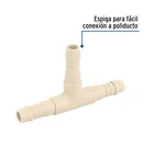 Tee inserción 1/2' de polipropileno, FOSET 2
