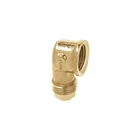 Codo para estufa a 90° de latón de 3/8 x 3/8', FOSET 1