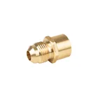 Conector flare soldable de latón, 3/8' x 1/2', FOSET 1