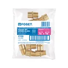 Conector NPT soldable de latón, 1/2' X 3/8', FOSET 4