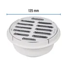 Coladera 5' universal,ABS, rejilla cromada 1/4 vuelta, FOSET 3