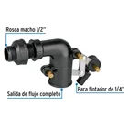 Válvula plástica de llenado para flotador, 1/2', FOSET 2