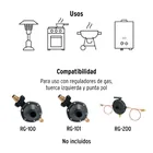 Cilindro portátil para gas LP, 20kg (44lb) FOSET 5