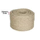Piola de Sisal (henequén) de 8 mm x 30 m natural, FIERO 3
