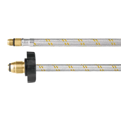 Manguera pigtail, acero inox, 7/16' x 7/8', 55 cm, FOSET