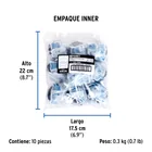 Chupón de PVC, 2' x 1-1/4', FOSET 6