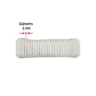 Piola de Algodón de 6 mm x 15 m natural, FIERO 3