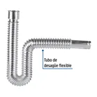 Céspol flexible de polietileno cromado, lavabo o fregadero 2