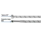 Manguera para monomando, acero inox, 1/2'x M10, 55 cm 3