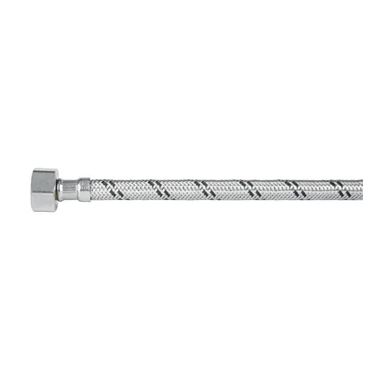 Manguera lavabo/fregadero, acero inox, 1/2' x 1/2', 40 cm