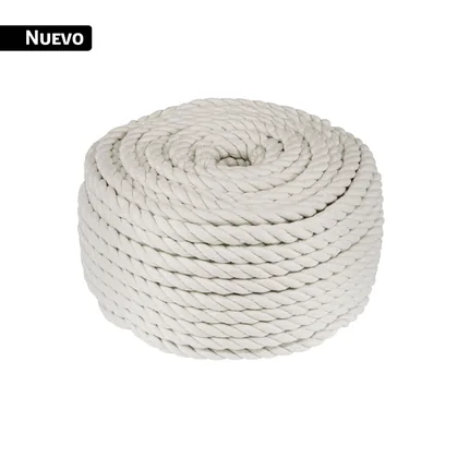 Piola de algodón de 6 mm, rollo, natural, 1 kg, FIERO