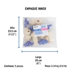 Llave angular de CPVC de 1/2' maneral volante, FOSET 3