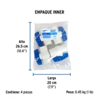 Válvula de esfera de PVC 3/4' para cementar, FOSET 4