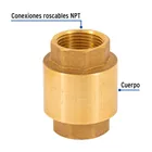 Válvula de retención de latón de 3/4', FOSET 2