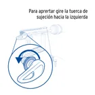 Palanca frontal plástica blanca para WC, FOSET 4
