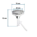 Botón superior universal para válvula tradicional WC, FOSET 3