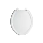 Asiento redondo ligero para WC, abierto, blanco, BASIC 1
