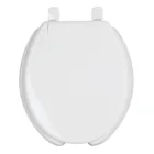 Asiento redondo para WC, abierto, blanco, AQUA 1