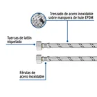 Manguera p/WC, acero inox, 1/2'x7/8', 35 cm 2