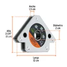 Escuadra magnética para soldar de 3-1/4' carga 25 kg, EXPERT 3