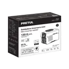 Mini soldadora inversora 130A, bi-voltaje, Serie 300, PRETUL 7