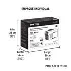 Mini soldadora inversora 130A, bi-voltaje, Serie 300, PRETUL 8
