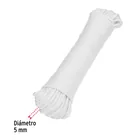 Piola de poliéster diamante de 5mmx30m blanca, madeja, FIERO 3