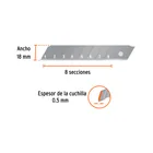 Estuche con 50 cuchillas SK4 de 18 mm para cutter, TRUPER 4