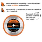 Disco sierra 10' para madera, 60 dientes centro 1', EXPERT 2